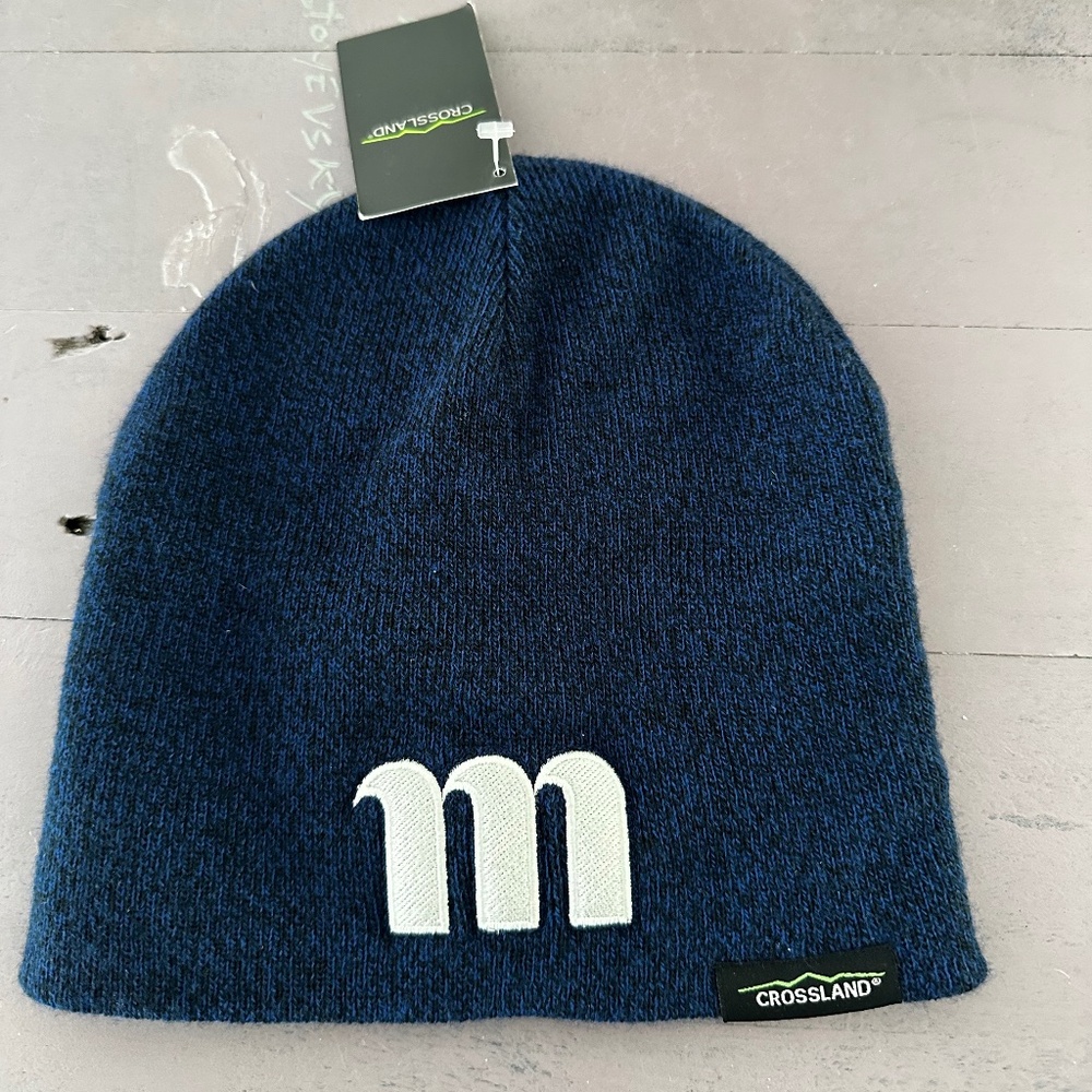 Crossland Navy Mens Beanie NWT